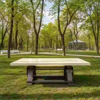 Аренда Стол Pawook К 100 натуральный слоновая кость в парке «Ривьера» — ART SPACE