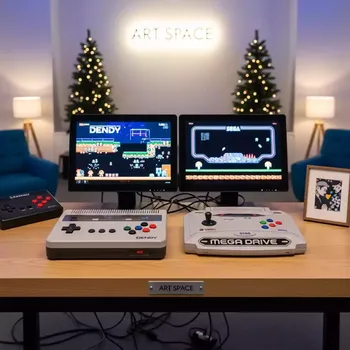 Аренда Комплект игровой ретро с приставками Dendy и Sega в санатории «Октябрьский» — ART SPACE