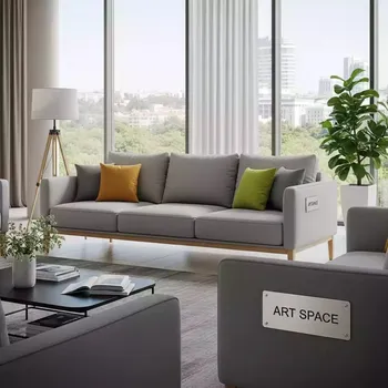 Аренда Диван трехместный Eulero с подушками в Cosmos Sochi Hotel — ART SPACE