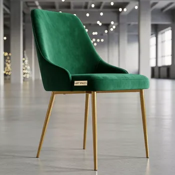 Аренда Стул Laval Gold зеленый бархат в Karat Resort — ART SPACE
