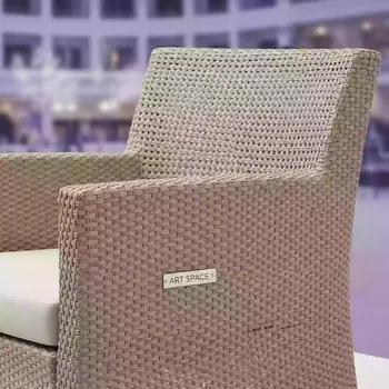 Аренда Кресло садовое Лаура 56х65х94 см техноротанг бежевое в Radisson Blu Resort & Congress Centre — ART SPACE
