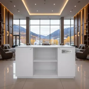 Аренда Тумба с полкой белая из ЛДСП 60х50х25 см в Radisson Hotel Rosa Khutor — ART SPACE