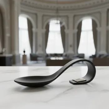 Аренда Ложка черная для комплимента Chan Wave Classic Black в Mövenpick Hotel — ART SPACE