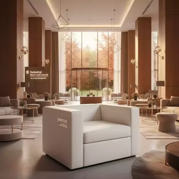 Аренда Кресло Cube белое из экокожи 04 032WT в Swissôtel Resort Sochi Kamelia — ART SPACE
