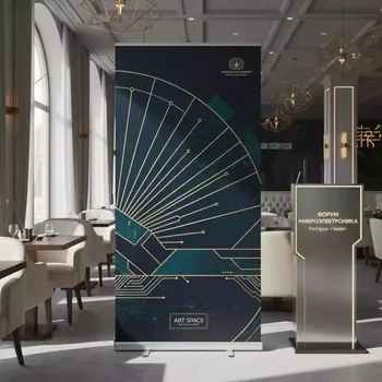 Аренда Баннерная конструкция 3х3 м в ресторане «Voda» — ART SPACE
