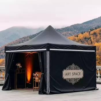 Аренда Тент быстровозводимый черный 4х8 м в Golden Tulip Rosa Khutor — ART SPACE