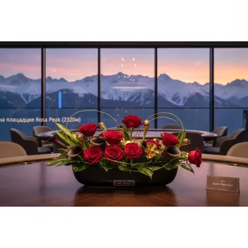 Аренда Композиции на столы гостей 11 на площадке Rosa Peak (2320м) — ART SPACE