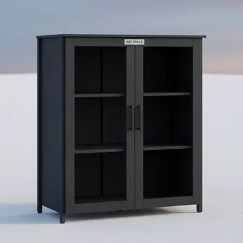 Аренда Шкаф двухдверный глубокий уличный TOOMAX WOODY S XL 4 полки антрацит в ресторане «Магеллан» — ART SPACE