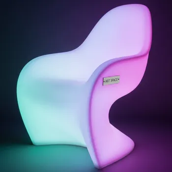 Аренда Кресло пластиковое светящееся LED Blow на территории Морпорта Сочи — ART SPACE