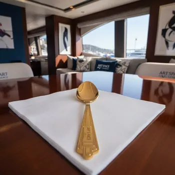 Аренда Ложка чайная Imperator Gold на VIP теплоходе (Морпорт Сочи) — ART SPACE