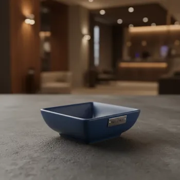 Аренда Блюдце квадратное для соуса синее 70 мл в Courtyard by Marriott Sochi — ART SPACE