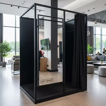 Аренда Примерочная черная с зеркалом 1,6х1,4 м в санатории «Сочи» — ART SPACE