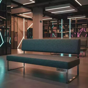 Аренда Скамейка трехместная с обивкой Kanvas PG Front в Pullman Sochi Centre — ART SPACE