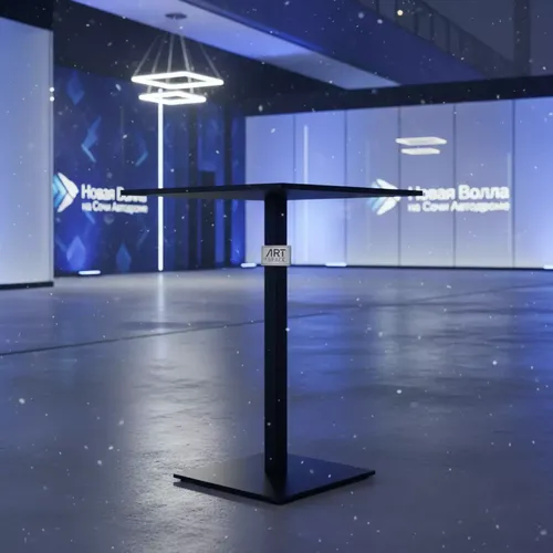 Аренда Стол барный черный Form 60х60 см на Сочи Автодроме — ART SPACE