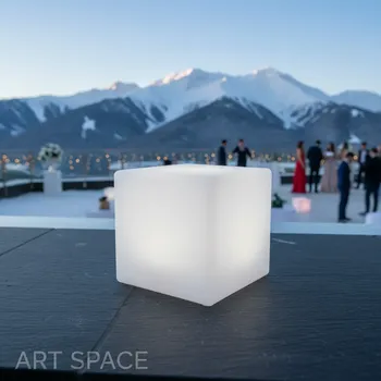 35х35 Пуфы КУБЫ светящиеся LED RGBW подсветка