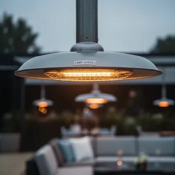 Аренда Обогреватель подвесной электрический Heatsail Riesling Steel на Сочи Автодроме — ART SPACE