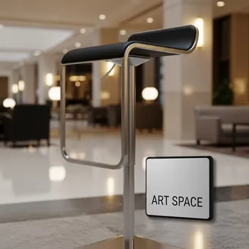 Аренда Стул барный Hi Tec черный из экокожи BK в отеле Hyatt Regency Sochi — ART SPACE