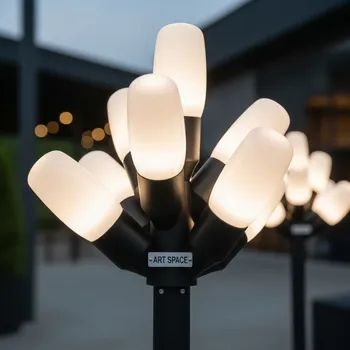 Аренда Светильник уличный пластиковый LED Bloom в ресторане «Плакучая Ива» — ART SPACE