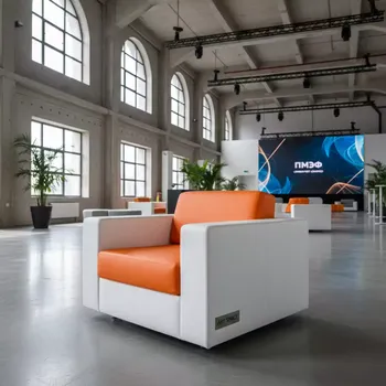 Аренда Кресла Cube бело оранжевого в Университете «Сириус» — ART SPACE