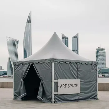 Аренда Шатер пагода серый 4х4 м на Имеретинской набережной — ART SPACE