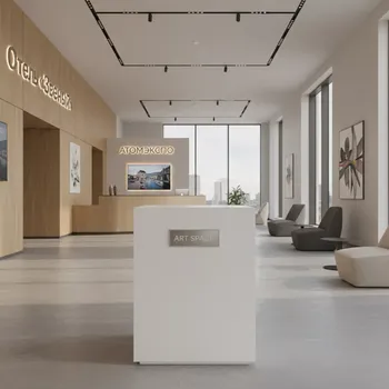 Аренда Подставка "Куб" белая в отеле «Звездный» — ART SPACE