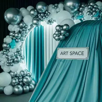 Аренда Декорирование тканью и шарами в этно-парке «Моя Россия» — ART SPACE