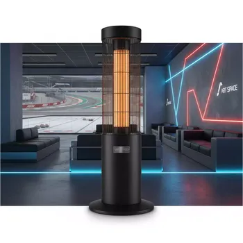 Аренда Обогреватель электрический напольный Hügett Floor Black 1821B в Керлинговом центре «Ледяной куб» — ART SPACE