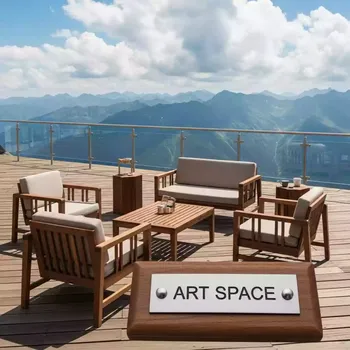 Аренда Мебельный комплект Кентукки коричневый на площадке Rosa Peak (2320м) — ART SPACE
