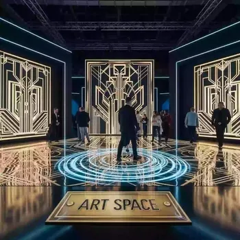 Аренда Пол стена интерактивный InterTouch 5 0 Marker PC PR на арене «Фишт» — ART SPACE