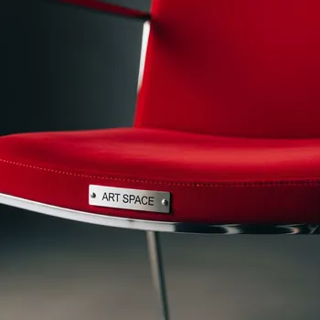 Аренда Стул Хит серебряный каркас красный шенилл в Bridge Resort — ART SPACE