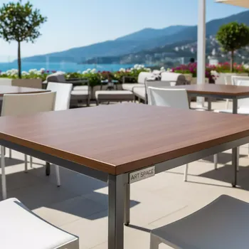 Аренда Стол под скатерть Folding Table коричневый в санатории «Заполярье» — ART SPACE