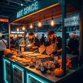 Аренда Мастер класс венские вафли в ледовой арене «Шайба» — ART SPACE