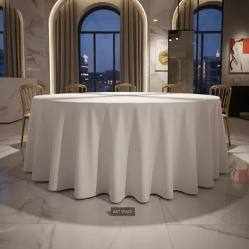 Аренда Скатерть круглая белая диаметр 3,3 м в Stella di Mosca — ART SPACE