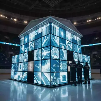 Аренда Экраны светодиодные квадратные в ледовой арене «Шайба» — ART SPACE