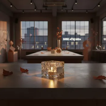 Аренда Подсвечник льдинка 2,5 см в МФК «Горный» — ART SPACE