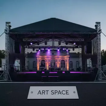 Аренда Сцена двускатная 20х14 м черная на вилле «Анна» — ART SPACE