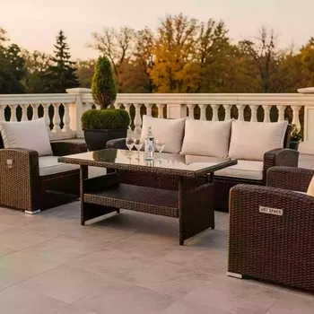 Аренда Комплект из искусственного ротанга GRAND VICKY коричневый в Rodina Grand Hotel & SPA — ART SPACE