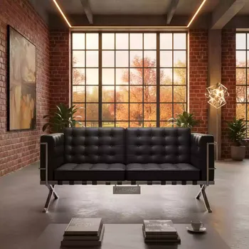 Аренда Диван черный Barcelona seat в Sport Inn Hotel & Wellness — ART SPACE