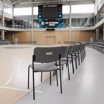 Аренда Стул ткань серая Iso в VK Stadium Sirius — ART SPACE