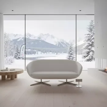 Аренда Диван двухместный Swan белый на вилле «Анна» — ART SPACE