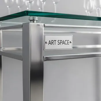Аренда Фуршетный стол X Loft Silver Glass серебристый в отеле «Звездный» — ART SPACE