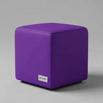 Аренда Пуфик Shape Violet Cube в Boutique Hotel PORTUM 1905 — ART SPACE