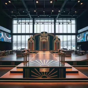 Аренда Подиум 14х10 м для показов и выступлений в Delta Sirius — ART SPACE