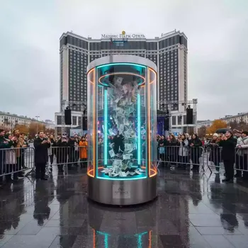 Аренда Аттракцион летающие деньги честная игра в Маринс Парк Отеле — ART SPACE