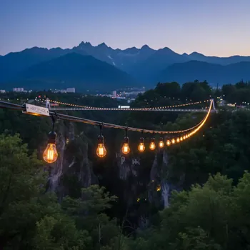 Аренда Гирлянда на витом проводе со светодиодными лампами в Skypark Sochi — ART SPACE