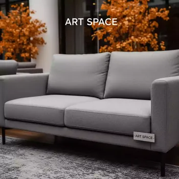 Аренда Диван двухместный Rotterdam Grey в Маринс Парк Отеле — ART SPACE
