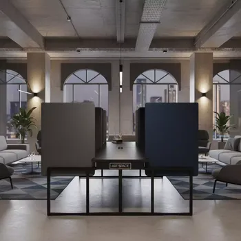Аренда Стол с перегородкой Buddy Hub Desk ССО в санатории «Русь» — ART SPACE