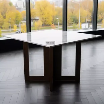 Аренда Стол CA Wenge Statuario MN01 80х80 см дерево венге в ресторане «Паруса» — ART SPACE