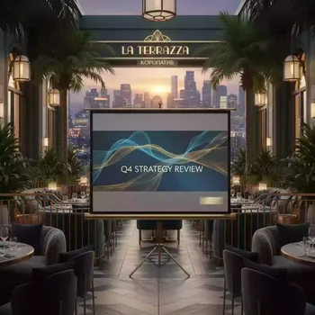 Аренда Проекционный экран Lumien Eco View 160х160 MW LEV 100105 в ресторане «La Terrazza» — ART SPACE