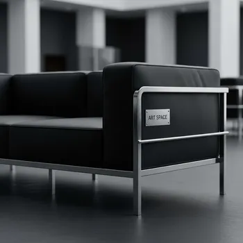 Аренда Диван двухместный Chrome black в Сочи Парк Отеле — ART SPACE